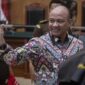 Mantan Kapolda Sumatra Barat, Irjen Pol Teddy Minahasa Putra saat menjalani sidang tuntutan. (Foto: ANTARA)