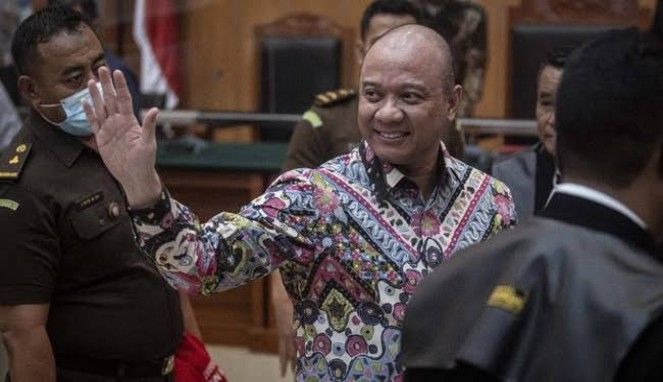 Mantan Kapolda Sumatra Barat, Irjen Pol Teddy Minahasa Putra saat menjalani sidang tuntutan. (Foto: ANTARA)
