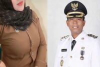 Foto Kolase : Wakil Bupati Riau dan Ibu Kabid di Dispenda