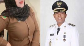 Foto Kolase : Wakil Bupati Riau dan Ibu Kabid di Dispenda 