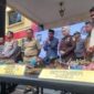 Pemusnahan barang bukti hasil penggeledahan Markas Batalyon 120 di Mapolrestabes Makassar, Selasa (13/9/2022).