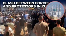 Benturan antara pasukan dan protestor di Yunnan
