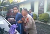 Mantan pemain PSM , Achmad Hisyam Tolle diringkus polisi (Instagram Polsek Biringkanaya)