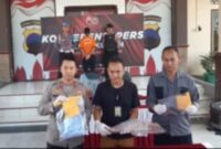 Tersangka Turah (baju tahanan) saat dihadirkan pada konferensi pers di Mapolres Klaten/Istimewa