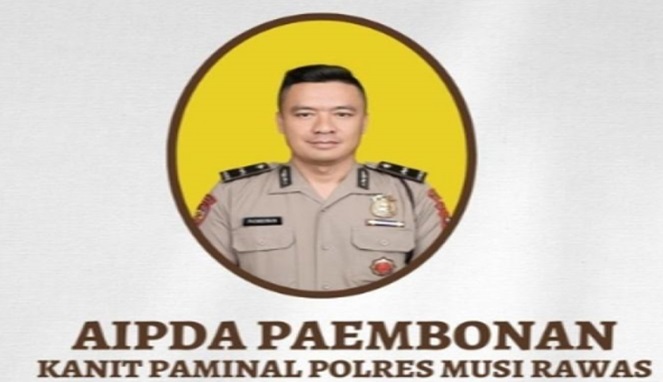 Kanit Paminal Polres Musi Rawas Aipda Paembonan