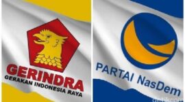 Foto Kolase : Partai Gerindra dan Partai Nasdem