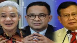 Foto Kolase : Ganjar, Anies dan Prabowo