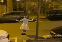 Tangkapan layar Video Dancing Lady Serbia yang Viral di TikTok 