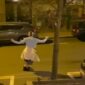 Tangkapan layar Video Dancing Lady Serbia yang Viral di TikTok 