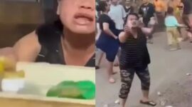 Foto Kolase : aksi Emak-emak gerebek markas transaksi narkoba