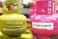 Elpiji 3 Kg ganti Cat Hiijau dengan Warna Pink