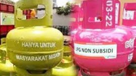 Elpiji 3 Kg ganti Cat Hiijau dengan Warna Pink