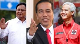 Foto Kolase : Prabowo, Jokowi, dan Ganjar