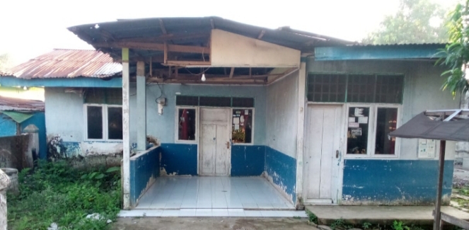 Bangunan Puskesmas pembantu yang berada di lahan Warga tanpa kompensasi
