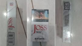 Sampel foto rokok merek Joss Mild tanpa pita cukai