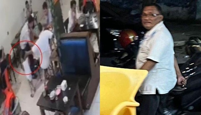 Tangkapan Layar CCTV Dokter di Makassar Tampar Balita