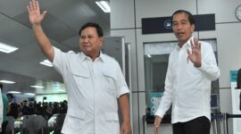 Presiden Jokowi bertemu dengan Prabowo Subianto (Foto : Setkab)