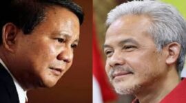 Foto Kolase Prabowo Subianto dan Ganjar Pranowo