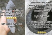 Tangkapan layar video viral janda mainkan gagang cobek di Miss V eh malah tersangkut