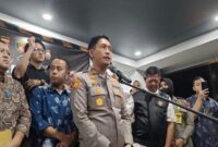 Kapolres Bogor, AKBP Rio Wahyu Anggoro saat melakukan konferensi pers (Foto : Istimewa)