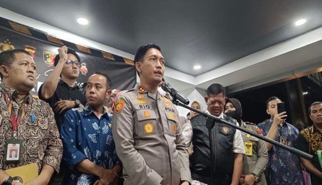 Kapolres Bogor, AKBP Rio Wahyu Anggoro saat melakukan konferensi pers (Foto : Istimewa)