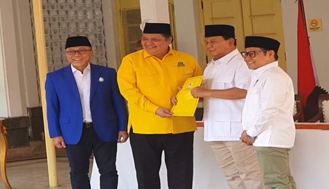 Partai Golkar dan PAN resmi bergabung  dengan koalisi yang terlebih dahulu antara Gerindra dan PKB