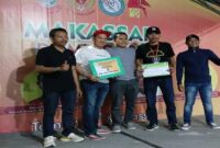 Ketua Umum Jejaring Warung Kopi Indonesia (JIWAI), Usman Dg Beta (Baju putih)