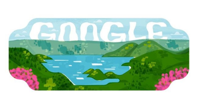 Google Doodle Rayakan 3 Tahun Danau Toba