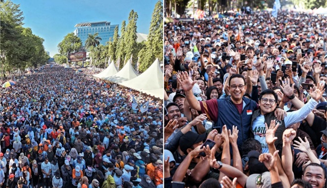 Massa Pendukung AMIN di Sulsel (Foto Instagram Anies Baswedan)