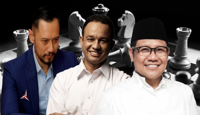 Foto Kolase :  AHY, Anies, dan Cak Imin (Ilustrasi zonafaktualnews.com)