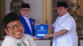 Foto Kolase : Ketum PKB Cak Imin, Ketum PAN Zulkifli Hasan dan Ketum Gerindra Prabowo Subianto
