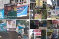 Potret Caleg Penghuni Pohon dan Tiang Listrik Gentayangan di Gowa