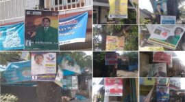 Potret Caleg Penghuni Pohon dan Tiang Listrik Gentayangan di Gowa