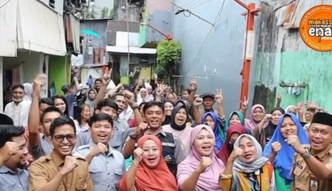 BPKAD Makassar Salurkan 40 Paket Sembako ke Warga Lorong Wisata
