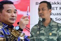 Foto Kolase : Pj Gubernur Sulsel Bahtiar Baharuddin dan Eks Gubernur Sulsel Andi Sudirman Sulaiman