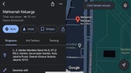Google Maps Mendadak Berubah, Nama Kantor MK Jadi Mahkamah Keluarga