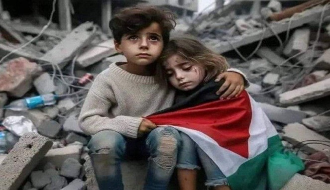 Kejahatan Luar Biasa, Spanyol Bakal Seret Israel ke Jalur Hukum (Foto Warga Palestina di X witter)