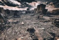 Kondisi Kota Gaza Hancur Dibombardir Israel