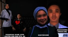 Suami Pendidikan Perwira, Istri “Bedah” Bareng Mahasiswa Unhas (Foto Kolase) 