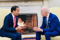 Begini Hasil “Ngopi Darat” Jokowi dengan Biden Soal Palestina (Foto X Twitter di Akun Jokowi)