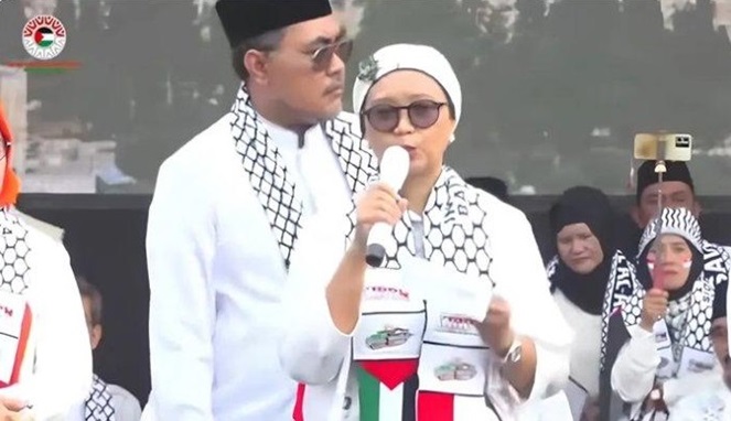 Menteri Luar Negeri Bacakan Puisi di Aksi Bela Palestina