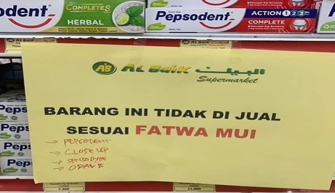 Foto-foto Produk Israel yang Diboikot MUI Viral di Media Sosial