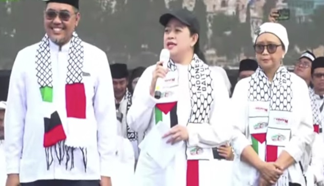 Puan Maharani Mengutuk Keras Kekejaman Israel di Aksi Bela Palestina