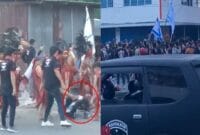 Heboh, Aksi Bela Palestina di Bitung Diserang Kelompok Perusuh (Foto Kolase)