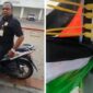 Kena Batunya, Satpam yang Copot Bendera Palestina di Motor Kurir Dipecat