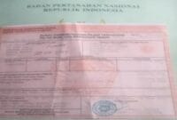 Sertifikat dan SPPT salah satu warga