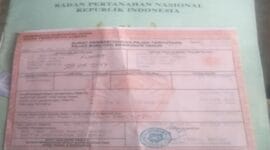 Sertifikat dan SPPT salah satu warga