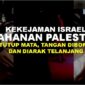 Video : Tahanan Palestina Ditutup Mata dan Diarak Telanjang