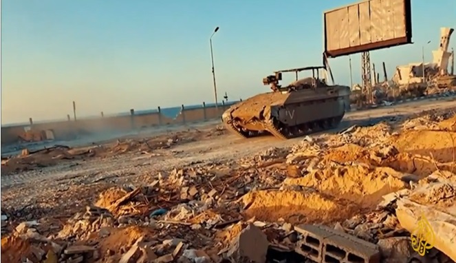 Video : Detik-detik Al-Qassam Hancurkan Tank Israel