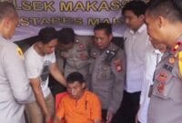 Pembunuh Sadis di Makassar Dilumpuhkan dengan Timah Panas